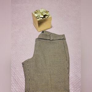 Talbots Black and Cream Houndstooth Dress Pants